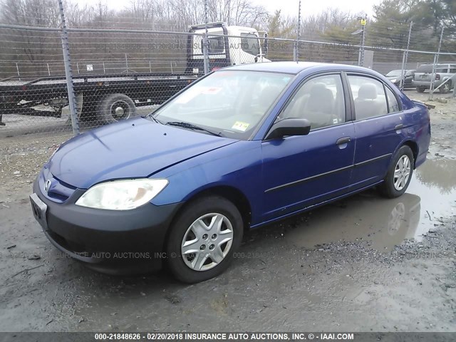 2HGES16364H622631 - 2004 HONDA CIVIC DX VP 蓝色 照片 2