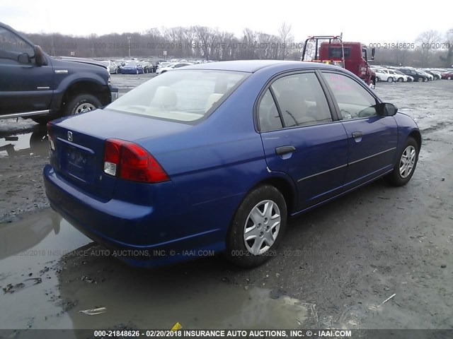 2HGES16364H622631 - 2004 HONDA CIVIC DX VP 蓝色 照片 4