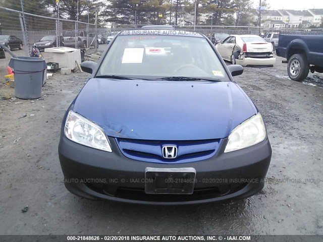 2HGES16364H622631 - 2004 HONDA CIVIC DX VP 蓝色 照片 6
