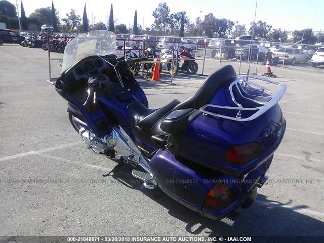 1HFSC47053A210174 - 2003 HONDA GL1800 PURPLE photo 3