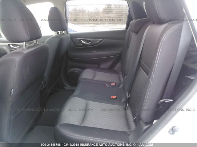 JN8AT2MV7HW020580 - 2017 NISSAN ROGUE S/SL/SV ვერცხლისფერი ფოტო 8