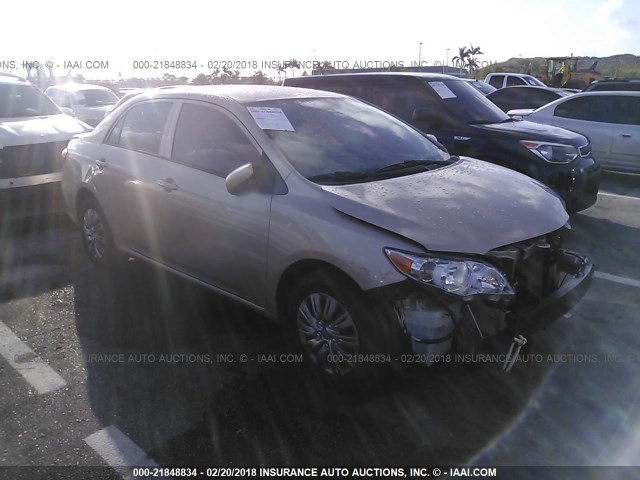 2T1BU4EE2CC910607 - 2012 TOYOTA COROLLA S/LE GOLD photo 1