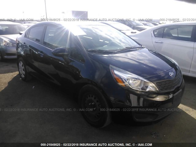KNADM4A3XD6319573 - 2013 KIA RIO LX Սև լուսանկար 1