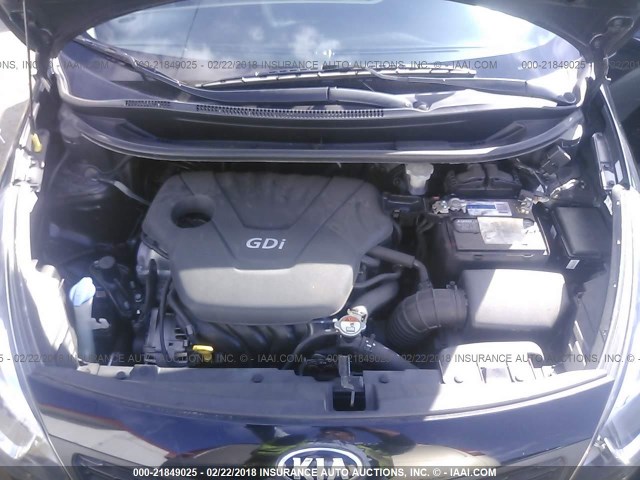 KNADM4A3XD6319573 - 2013 KIA RIO LX Սև լուսանկար 10