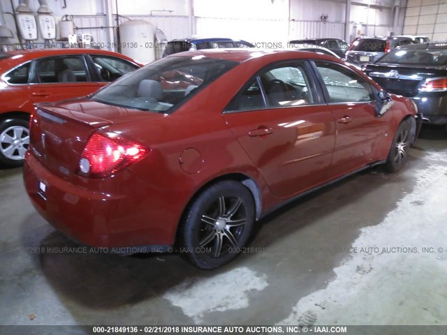 1G2ZF55B164192161 - 2006 PONTIAC G6 SE RED photo 4