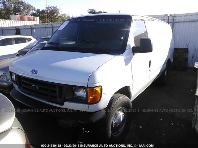 1FTNS24LX3HB73823 - 2003 FORD ECONOLINE E250 VAN WHITE photo 2