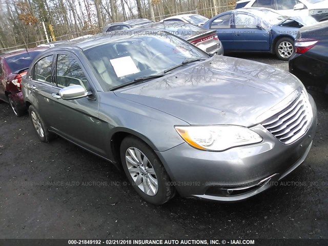 1C3CCBCG2DN507472 - 2013 CHRYSLER 200 LIMITED GRAY photo 1