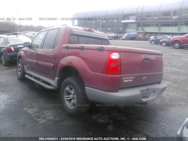 1FMZU77EX2UC25832 - 2002 FORD EXPLORER SPORT TR  RED photo 3