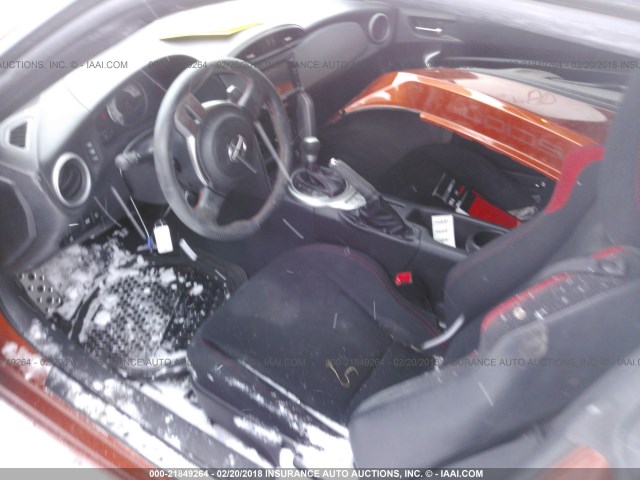 JF1ZNAA13F8703565 - 2015 TOYOTA SCION FR-S ნარინჯისფერი ფოტო 5