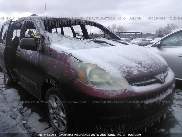 5TDBA23C94S003389 - 2004 TOYOTA SIENNA LE MAROON photo 1