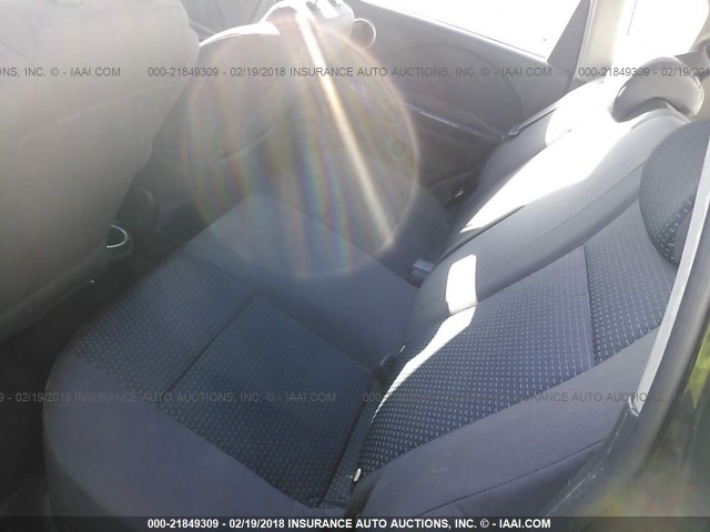 KL1TD66607B792320 - 2007 CHEVROLET AVEO LS BLACK photo 8