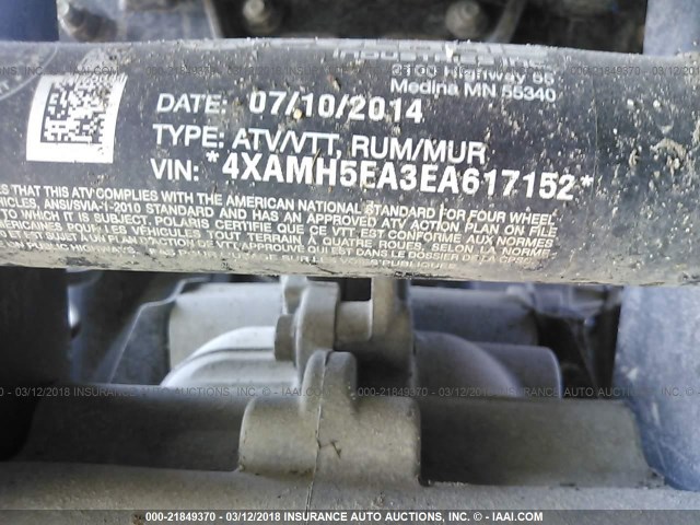 4XAMH5EA3EA617152 - 2014 POLARIS SPORTSMAN 570 EPS 绿色 照片 10