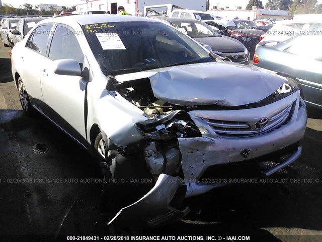 5YFBU4EE6DP080781 - 2013 TOYOTA COROLLA S/LE SILVER photo 1