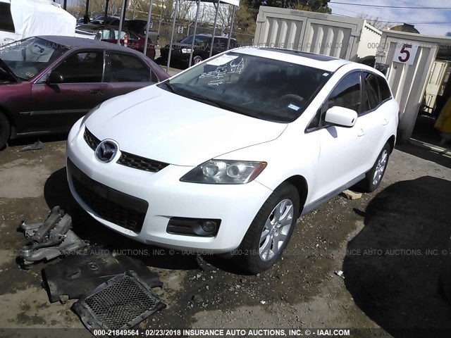 JM3ER293780207508 - 2008 MAZDA CX-7 WHITE photo 2