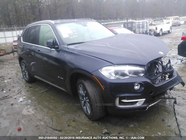 5UXKR2C5XJ0X09438 - 2018 BMW X5 SDRIVE35I BLUE photo 1