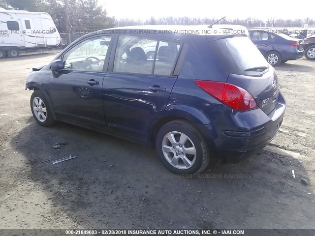 3N1BC1CP2CK800197 - 2012 NISSAN VERSA S/SL Dark Blue photo 3