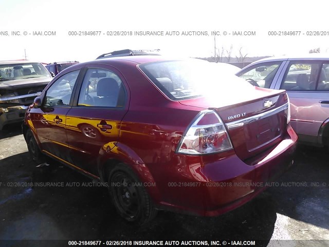KL1TD5DE8AB091553 - 2010 CHEVROLET AVEO LS/LT 红色 照片 3
