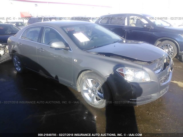 1G1ZH57B58F280195 - 2008 CHEVROLET MALIBU 1LT 灰色 照片 1