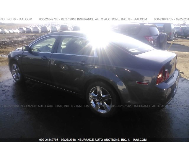 1G1ZH57B58F280195 - 2008 CHEVROLET MALIBU 1LT 灰色 照片 3