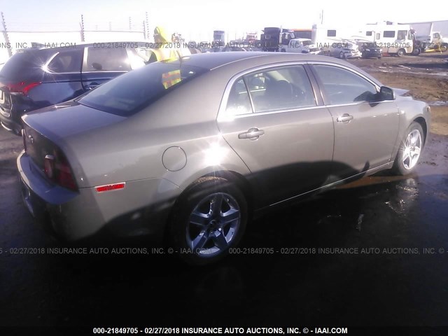 1G1ZH57B58F280195 - 2008 CHEVROLET MALIBU 1LT 灰色 照片 4