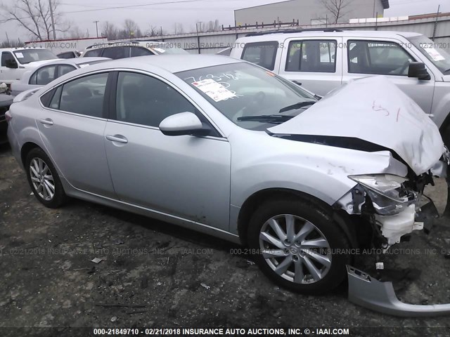 1YVHZ8DH1D5M15290 - 2013 MAZDA 6 TOURING SILVER photo 1