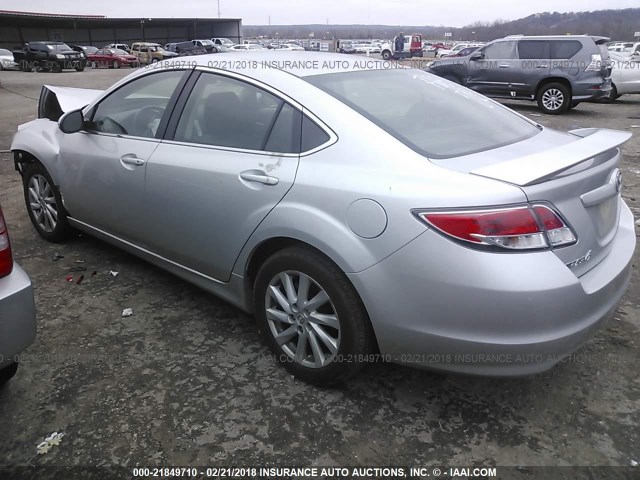 1YVHZ8DH1D5M15290 - 2013 MAZDA 6 TOURING SILVER photo 3