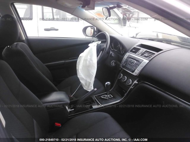 1YVHZ8DH1D5M15290 - 2013 MAZDA 6 TOURING SILVER photo 5