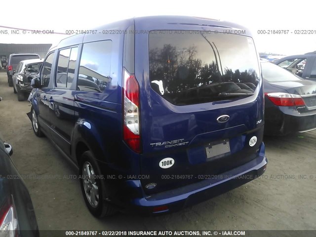 NM0GE9F71G1277055 - 2016 FORD TRANSIT CONNECT XLT BLUE photo 3