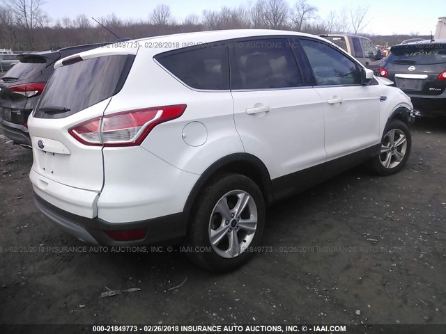 1FMCU0G90EUD32635 - 2014 FORD ESCAPE SE WHITE photo 4