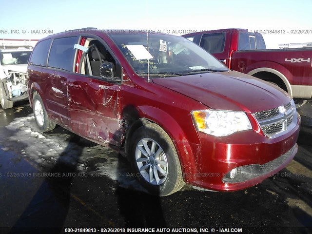 2C4RDGCG1FR732780 - 2015 DODGE GRAND CARAVAN SXT RED photo 1