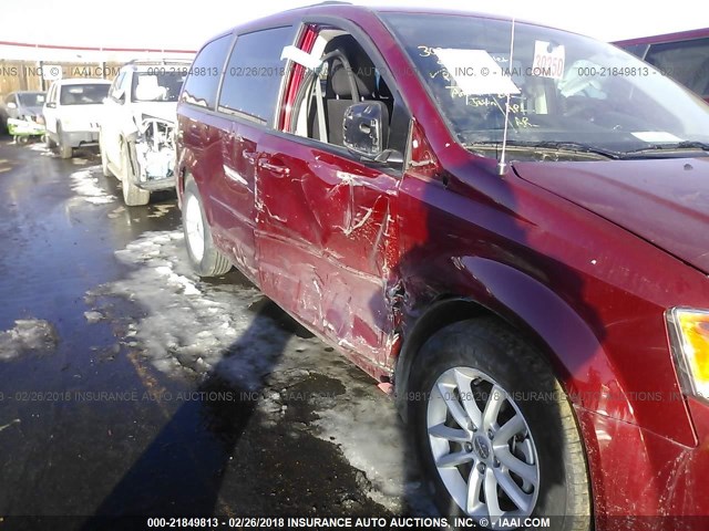 2C4RDGCG1FR732780 - 2015 DODGE GRAND CARAVAN SXT RED photo 6