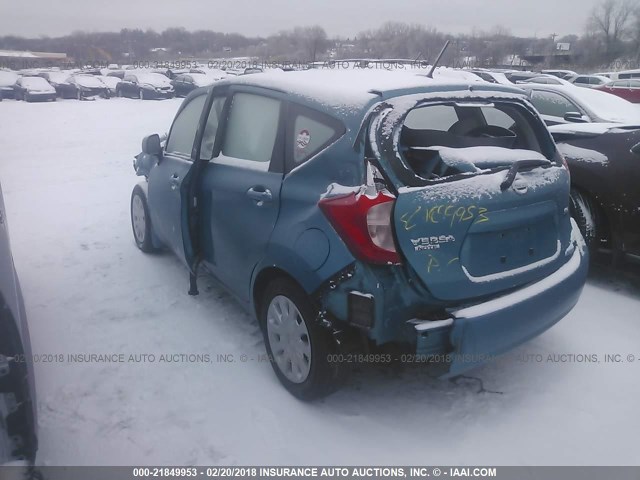 3N1CE2CP4EL384980 - 2014 NISSAN VERSA NOTE S/S PLUS/SV/SL BLUE photo 3