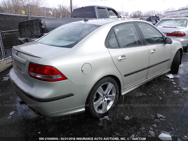 YS3FH46U361024082 - 2006 SAAB 9-3 AERO BEIGE photo 4