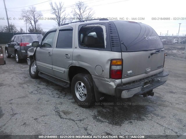 1GNEK13T9YJ129802 - 2000 CHEVROLET TAHOE K1500 TAN photo 3