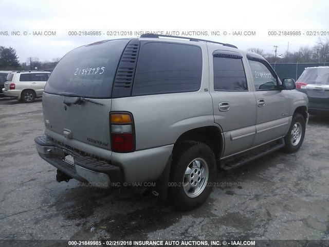 1GNEK13T9YJ129802 - 2000 CHEVROLET TAHOE K1500 TAN photo 4