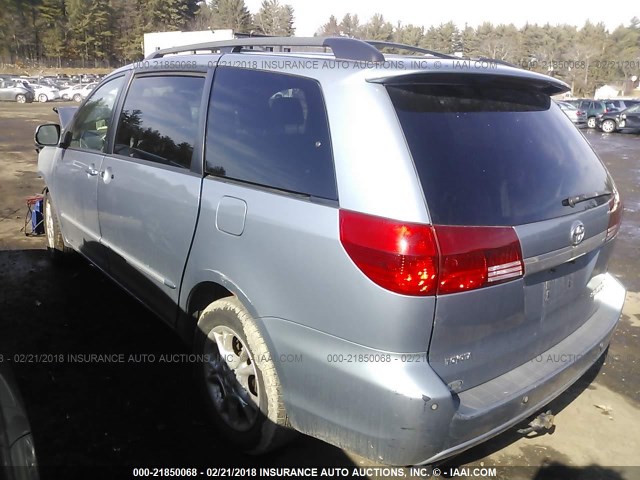 5TDBA22C34S015491 - 2004 TOYOTA SIENNA XLE/XLE LIMITED BLUE photo 3