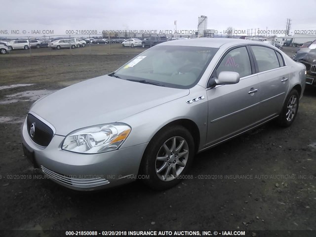 1G4HD57207U191879 - 2007 BUICK LUCERNE CXL SILVER photo 2