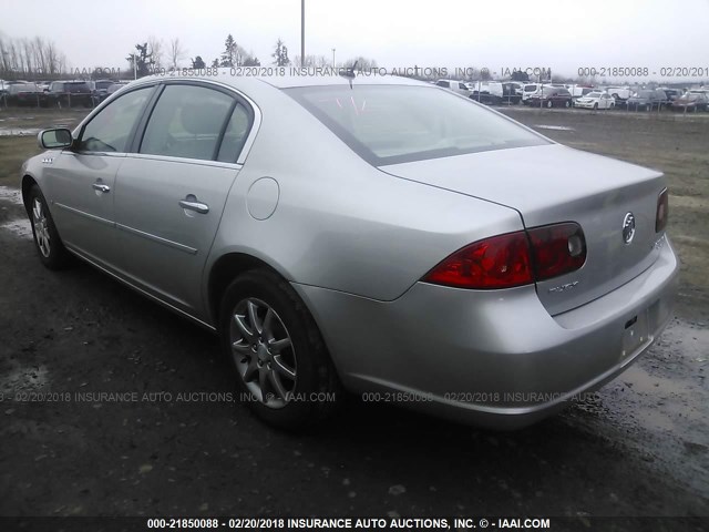 1G4HD57207U191879 - 2007 BUICK LUCERNE CXL SILVER photo 3