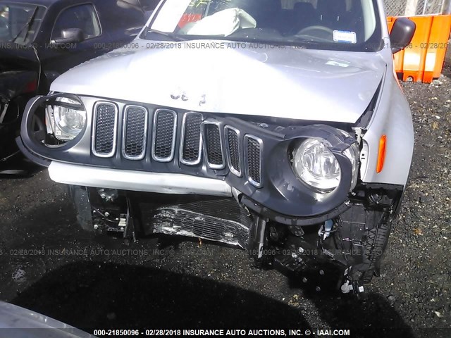 ZACCJBAB0HPF29508 - 2017 JEEP RENEGADE SPORT Սպիտակ լուսանկար 6