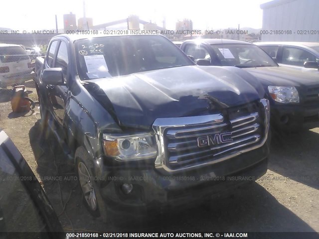 1GTG5CE35G1289806 - 2016 GMC CANYON SLE GRAY photo 1