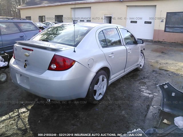 1G1AM58B787249709 - 2008 CHEVROLET COBALT SPORT SILVER photo 4