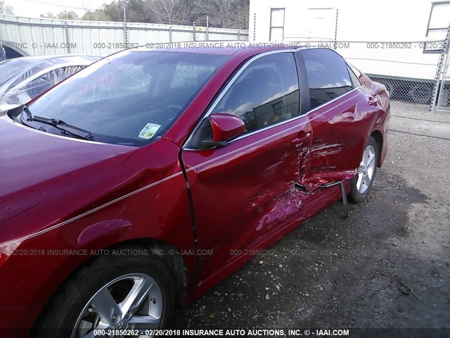 4T1BF1FK6DU685010 - 2013 TOYOTA CAMRY L/SE/LE/XLE 红色 照片 6