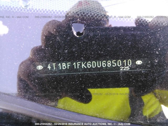 4T1BF1FK6DU685010 - 2013 TOYOTA CAMRY L/SE/LE/XLE 红色 照片 9