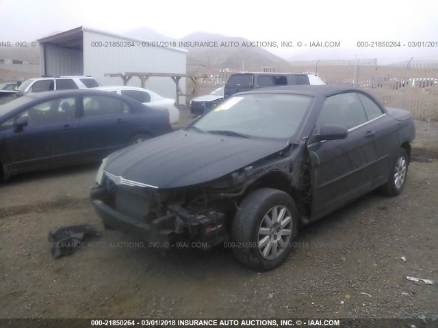 1C3LC45KX8N247308 - 2008 CHRYSLER SEBRING BLACK photo 2