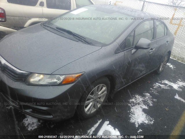 19XFB2F95CE319069 - 2012 HONDA CIVIC EXL GRAY photo 2
