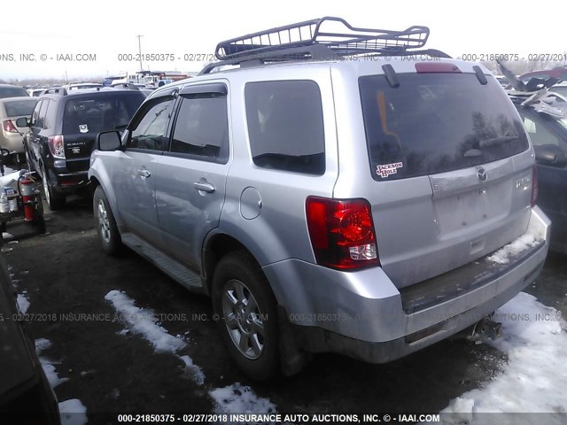 4F2CY0C7XBKM03800 - 2011 MAZDA TRIBUTE I SILVER photo 3