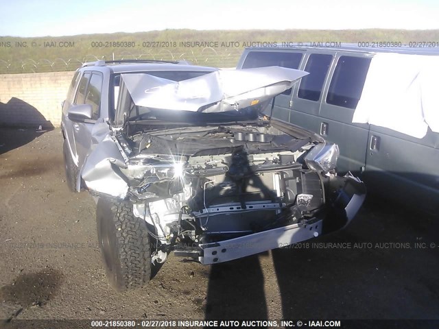 JTEBU5JR6F5251653 - 2015 TOYOTA 4RUNNER SR5/LIMITED/TRAIL/TRD RPO SILVER photo 6