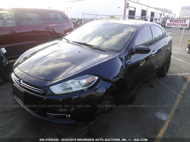 1C3CDFCA2DD107398 - 2013 DODGE DART LIMITED/R/T BLUE photo 2