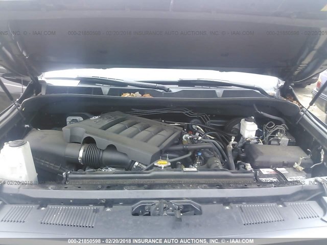 5TFRY5F11EX148492 - 2014 TOYOTA TUNDRA DOUBLE CAB SR/SR5 BLACK photo 10