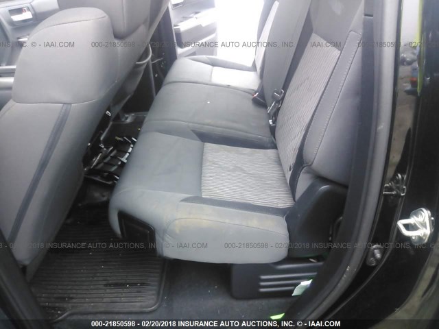 5TFRY5F11EX148492 - 2014 TOYOTA TUNDRA DOUBLE CAB SR/SR5 BLACK photo 8